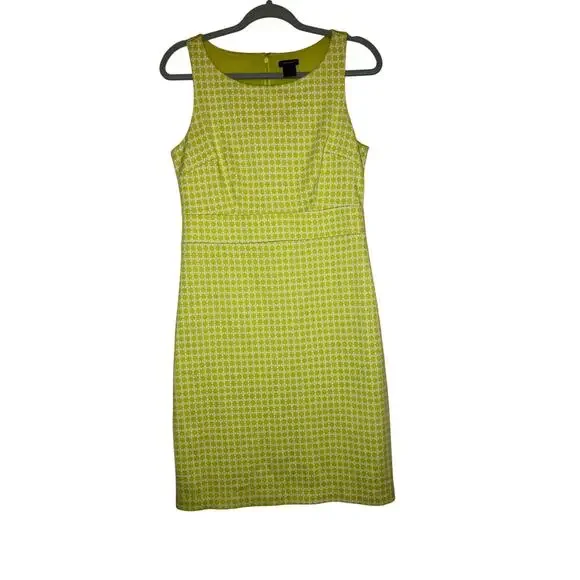 Ann Taylor Factory | Dresses | Ann Taylor Factory Lime Green And White  Business Casual Dress Size Small | Poshmark